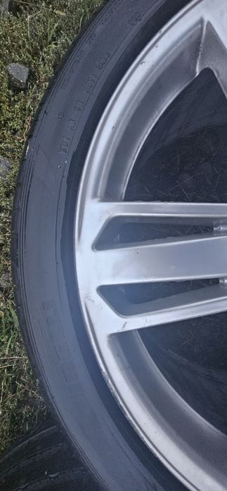 Jante originale Audi A8, R21, cu anvelope de vara Pirelli Zero dot 22