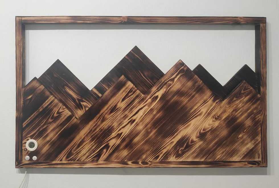 Ночник светильник картина из дерева