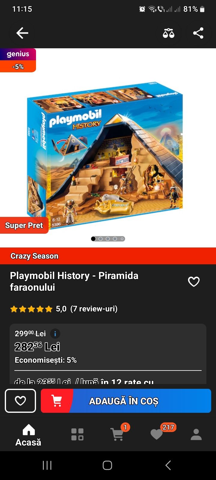 Piramida faraonului Playmobil History