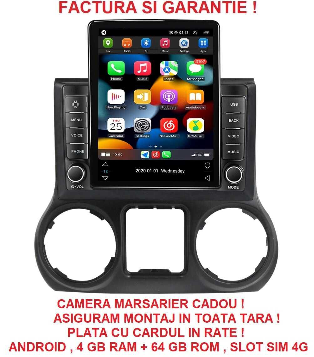 Navigatie Jeep Wrangler 2011 - 2018 Ecran TESLA 9.7 inch 4GB RAM