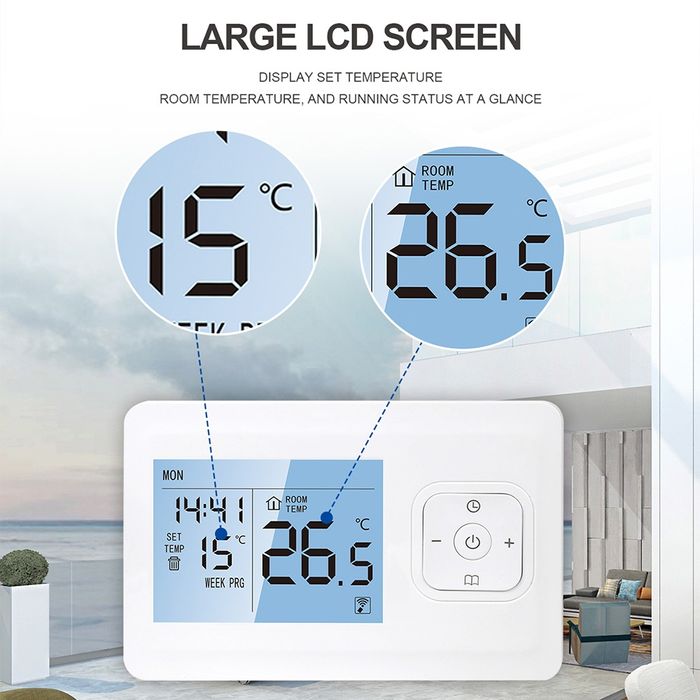 Termostat smart centrala gaz WiFi TUYA(fara fir)