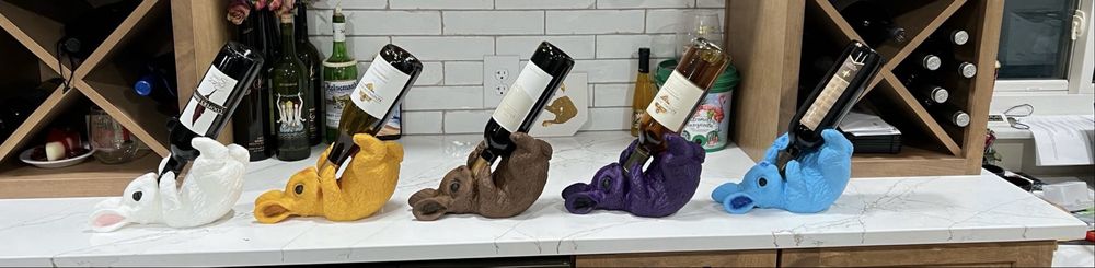 Suport sticlă de vin  iepuraș 3D printat