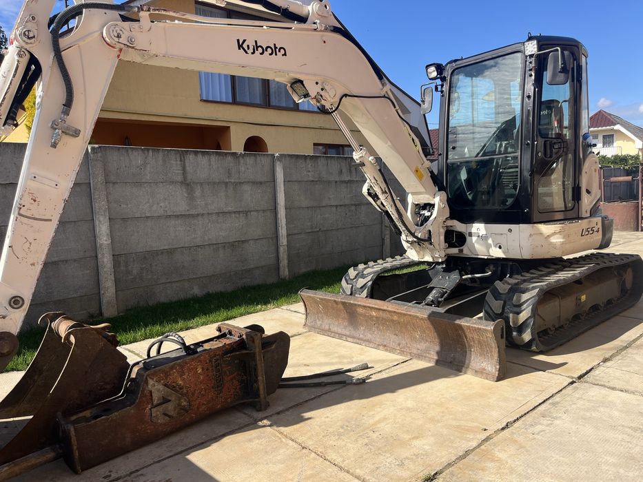 Miniexcavator kubota u55
