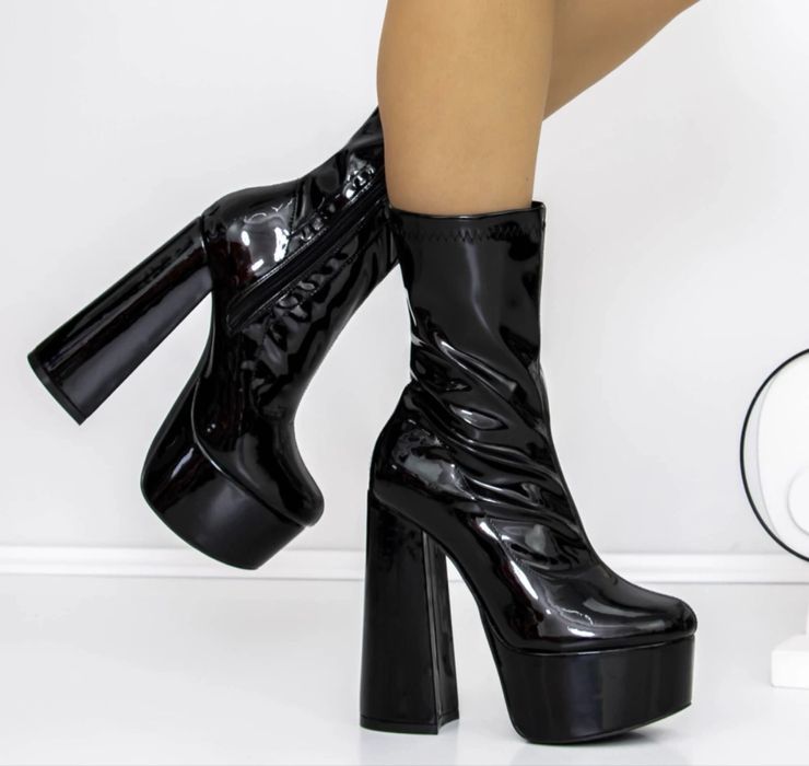 Botine dama cu toc si platforma