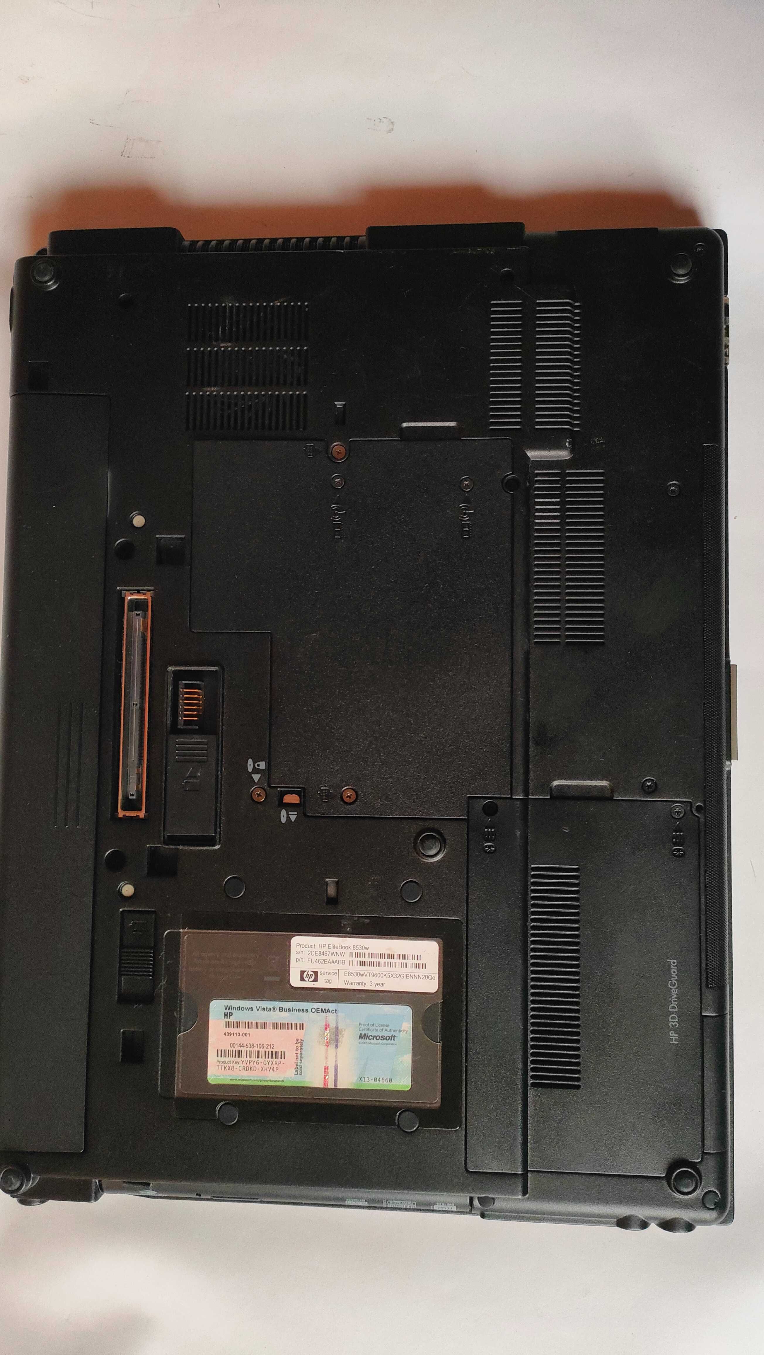 HP EliteBook 8530w Intel t9600 за части