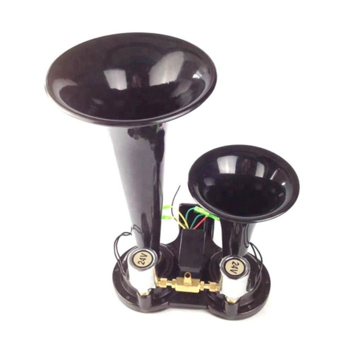 Въздушна тромба 35 см с клапан 24v въздушен клаксон за камион тир tir