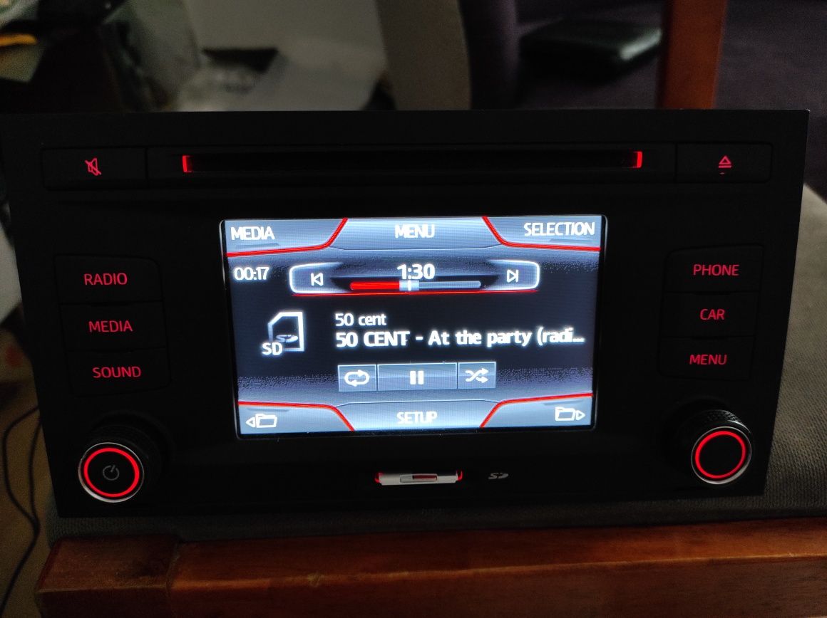 Radio  VW Seat Leon 2013 2017 bluetooth card telefon mib entry plus