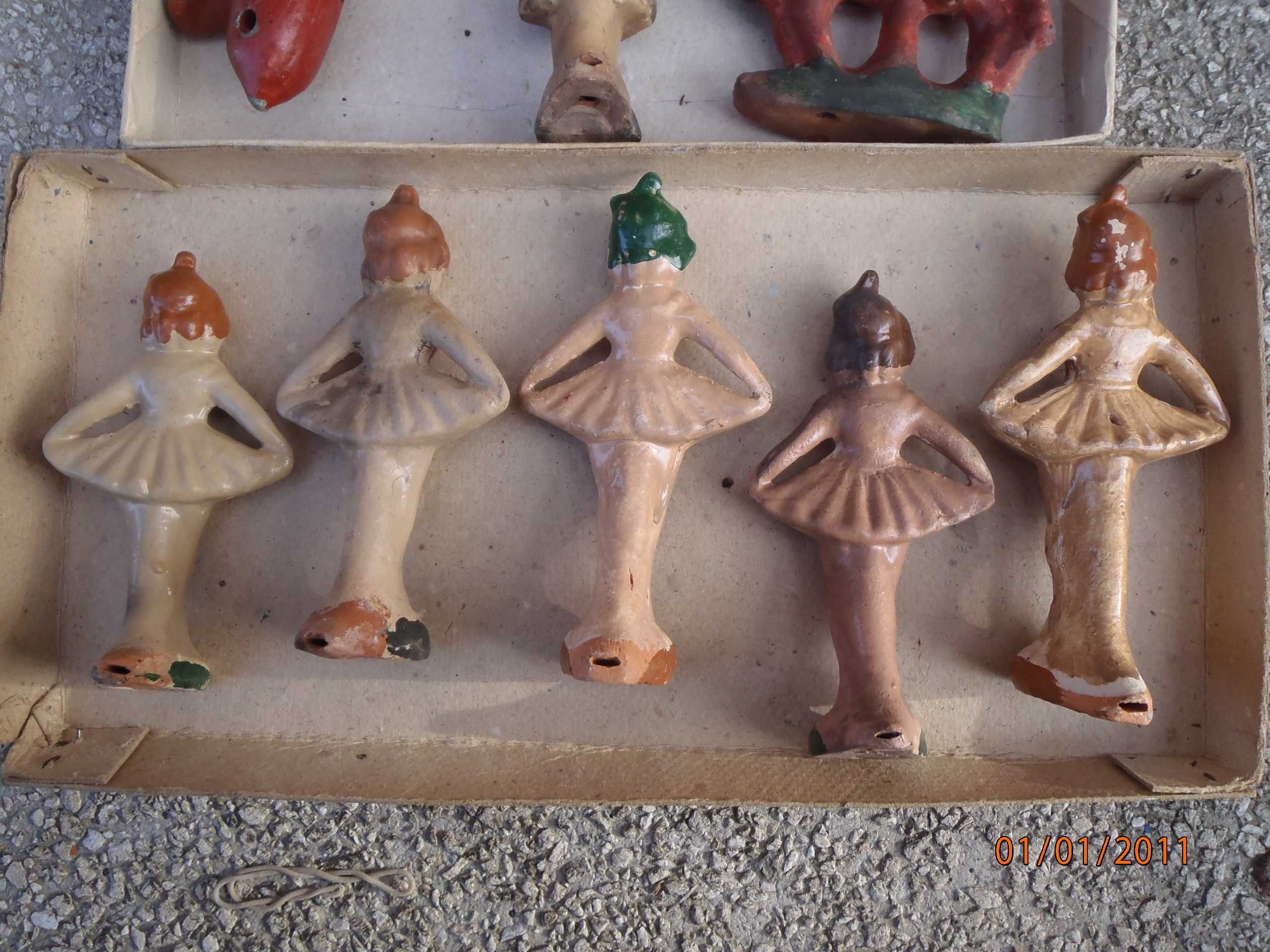 Ретро керамични фигури-окарини (свирки)- 20-те години 20 век.