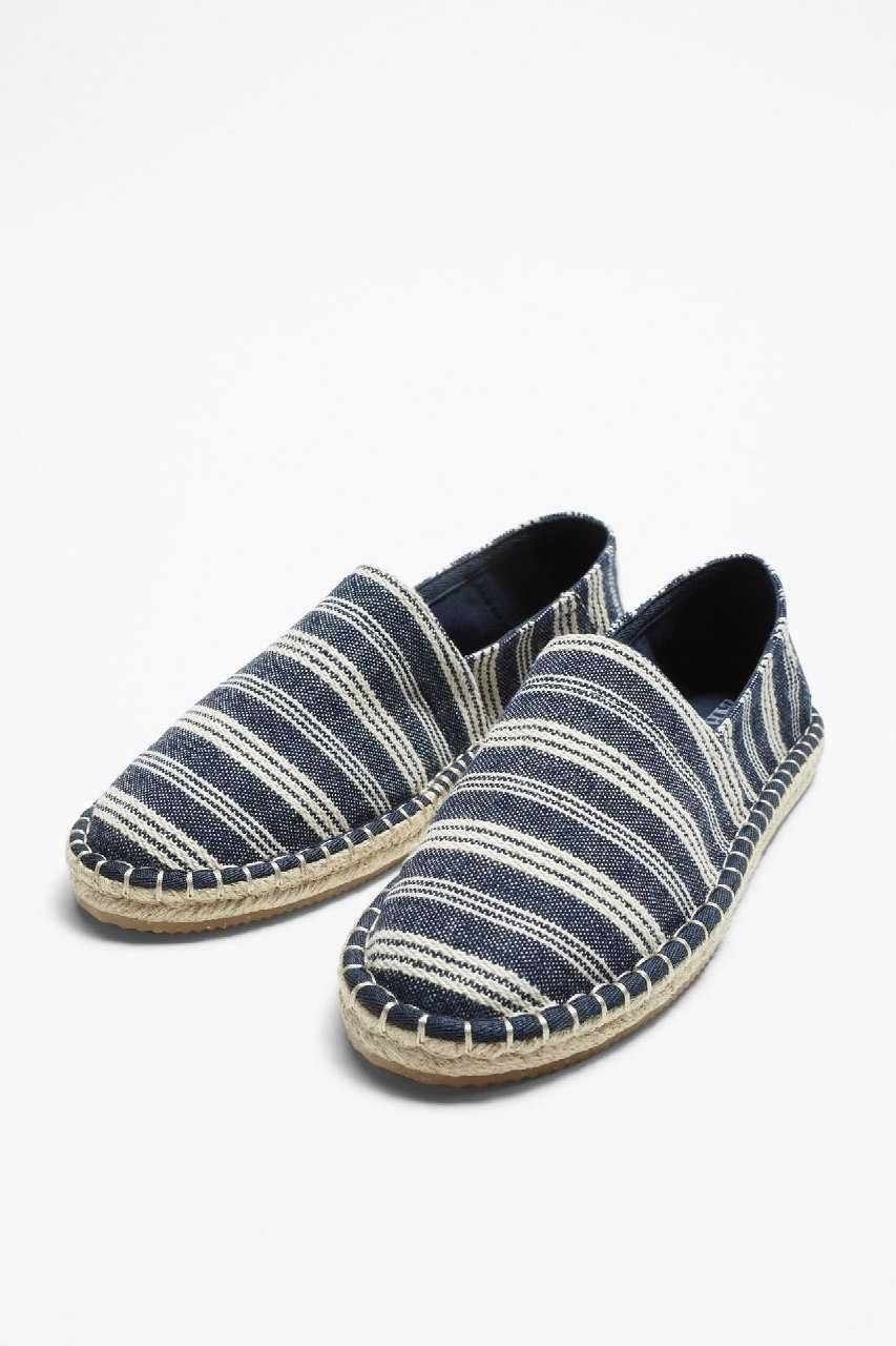 Мужские эспадрильи Striped Espadrilles ZARA