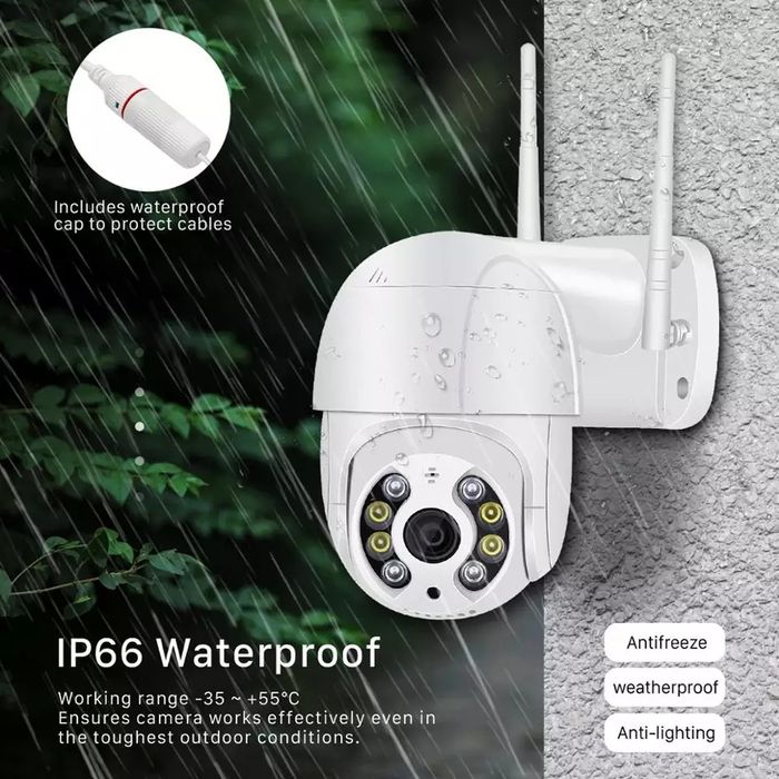 5mp Camera IP supraveghere (2592x1944p) exterior wifi PTZ icsee