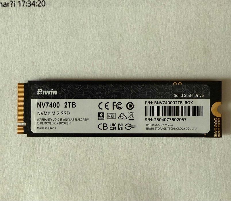 SSD BIWIN Black Opal NV7400 2TB Gen4x4 NVMe M.2 2280 PCIe 4.0