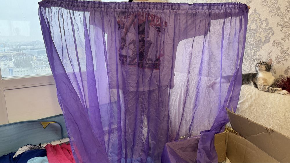 Продам тюль разных цветов готовые