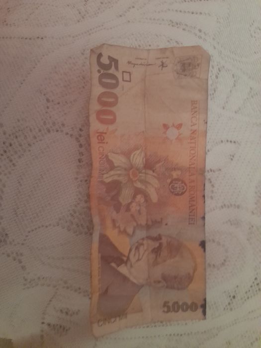 Vand bagnota de 5000 lei veche