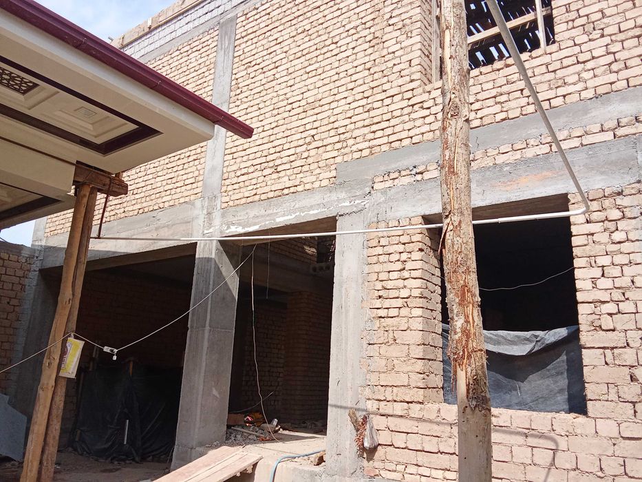 Фундамент куямиз г'ишт терамиз регил калонна куямиз