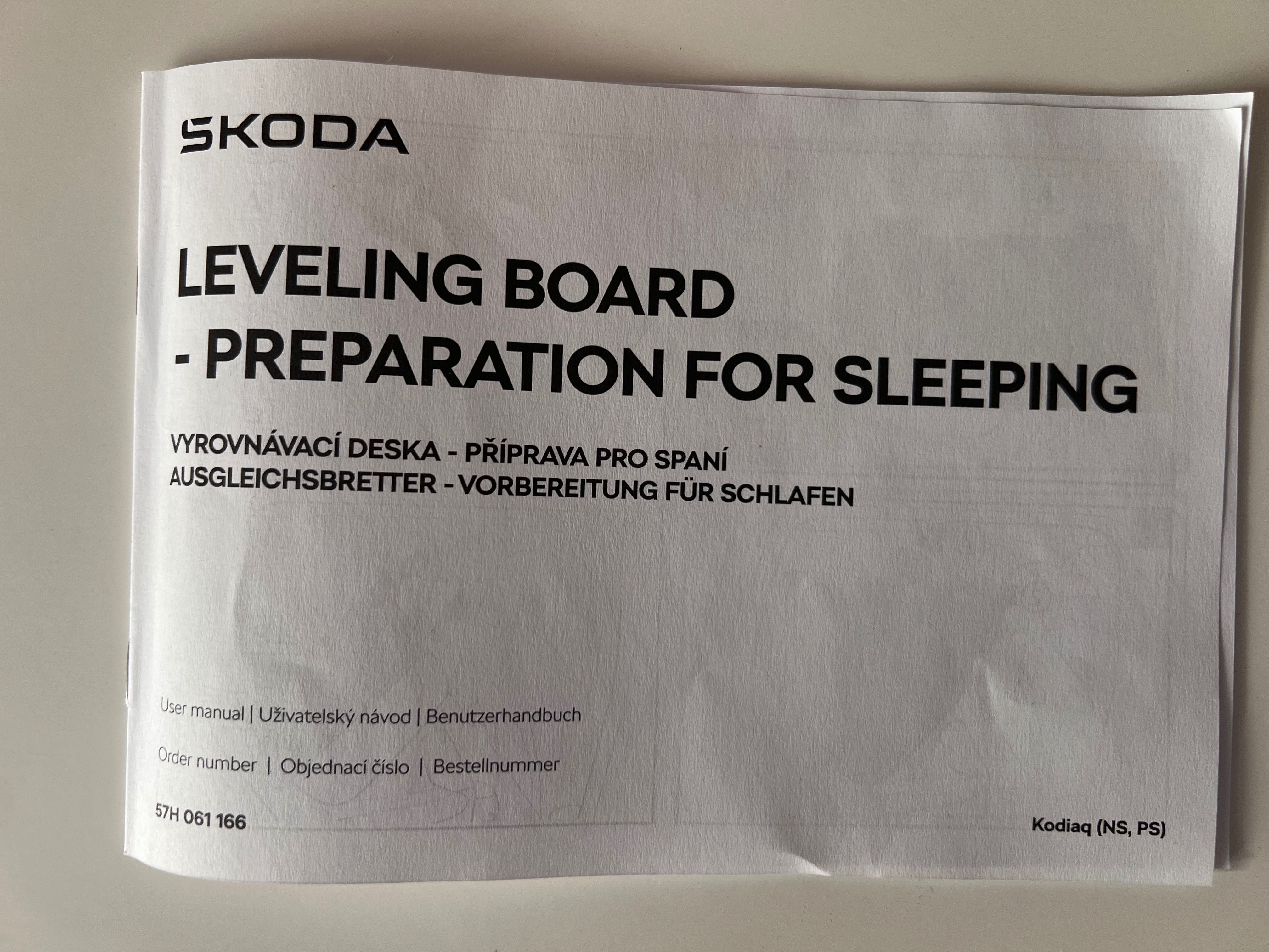 Sleep Pack Нивелираща Плоча за Спане Škoda Kodiaq