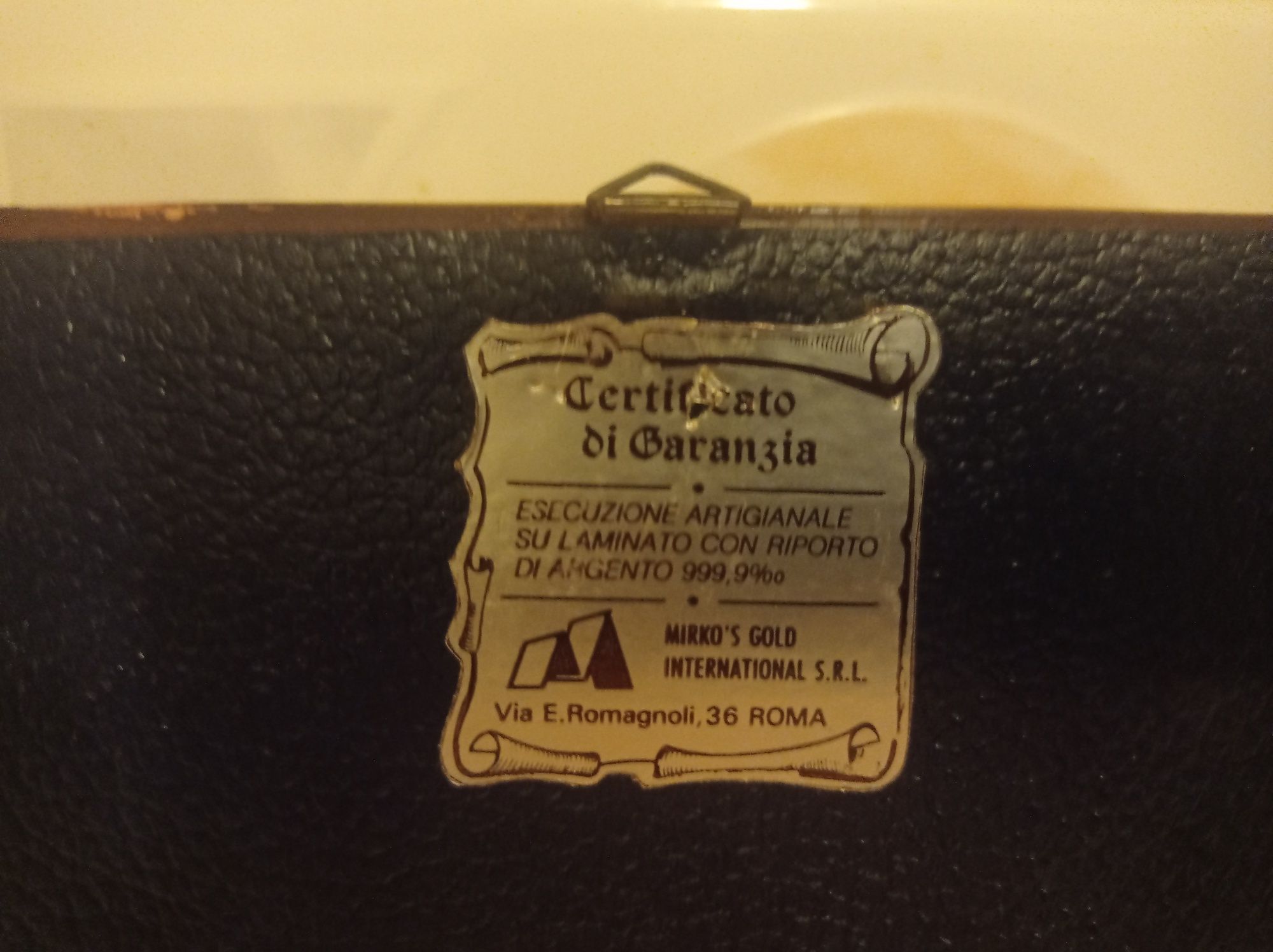Tablou basorelief argint 925 lucrat manual Italia