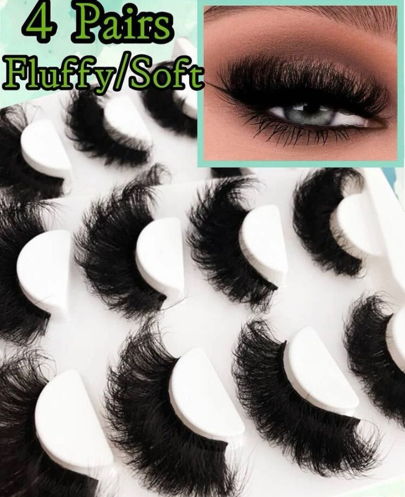 Намаление Искуствени  мигли 9D , Fluffy Lashes ,руски обем ,