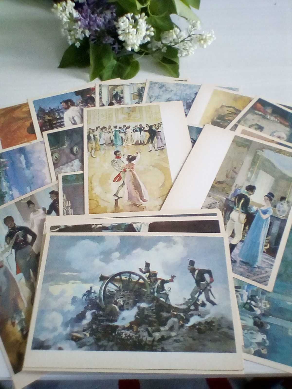 Советские Наборы  открыток, фото, художественные, туристские схемы.
