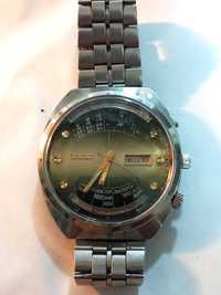 ceas ORIENT Multicalendar an 1970, cadran verde perlat