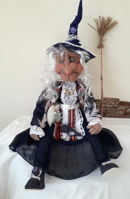 Кукла Баба Яга. 80 см.Ръчно изработена кукла.