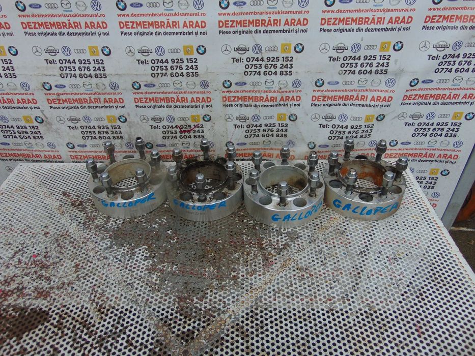 Distantiere roti Mitsubishi Pajero Hyundai Galloper ca NOI flanse roti distantiere aluminiu