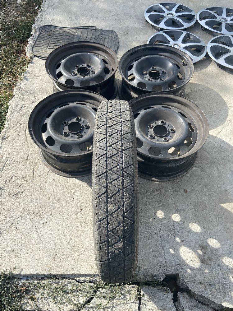 Vand roata slim BMW + jante tabla oțel BMW  e46 noi 4 buc