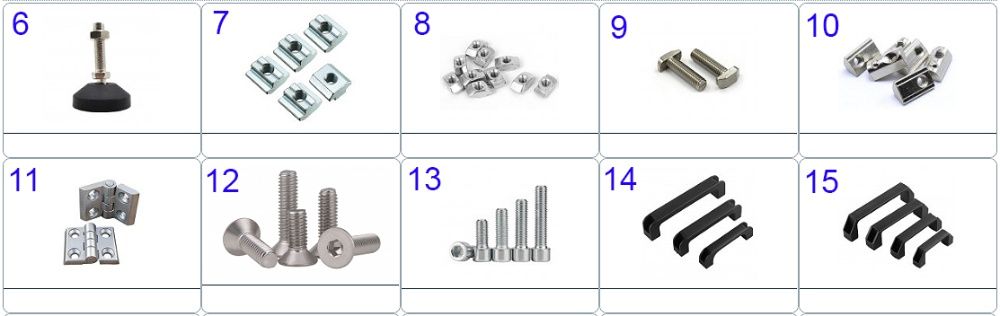 Componente CNC, ghidaje liniare, profile aluminiu, motoare pas cu pas