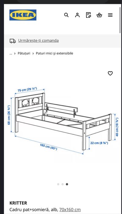 Pat Ikea 70x160cm