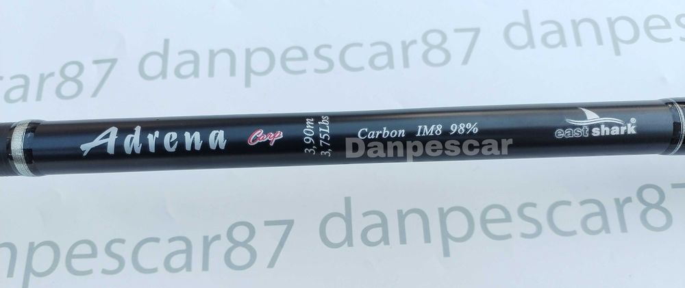 SET 4 Lansete Eastshark ADRENA Carp 3,9m 3,75Lbs din 2 Buc carbon IM8