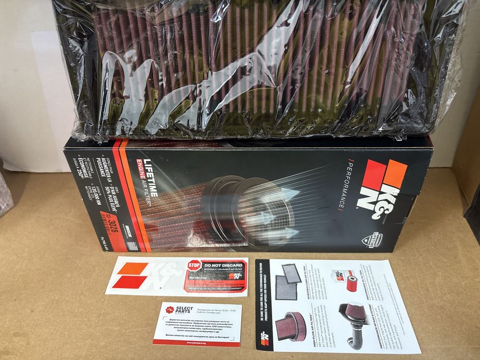 K&N КиН KN панелен спортен филтър KN 33-3028 BMW N57 F10 F15 F30 F25