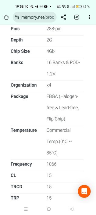 Memorie Samsung DDR4 2133MHZ(ECC)