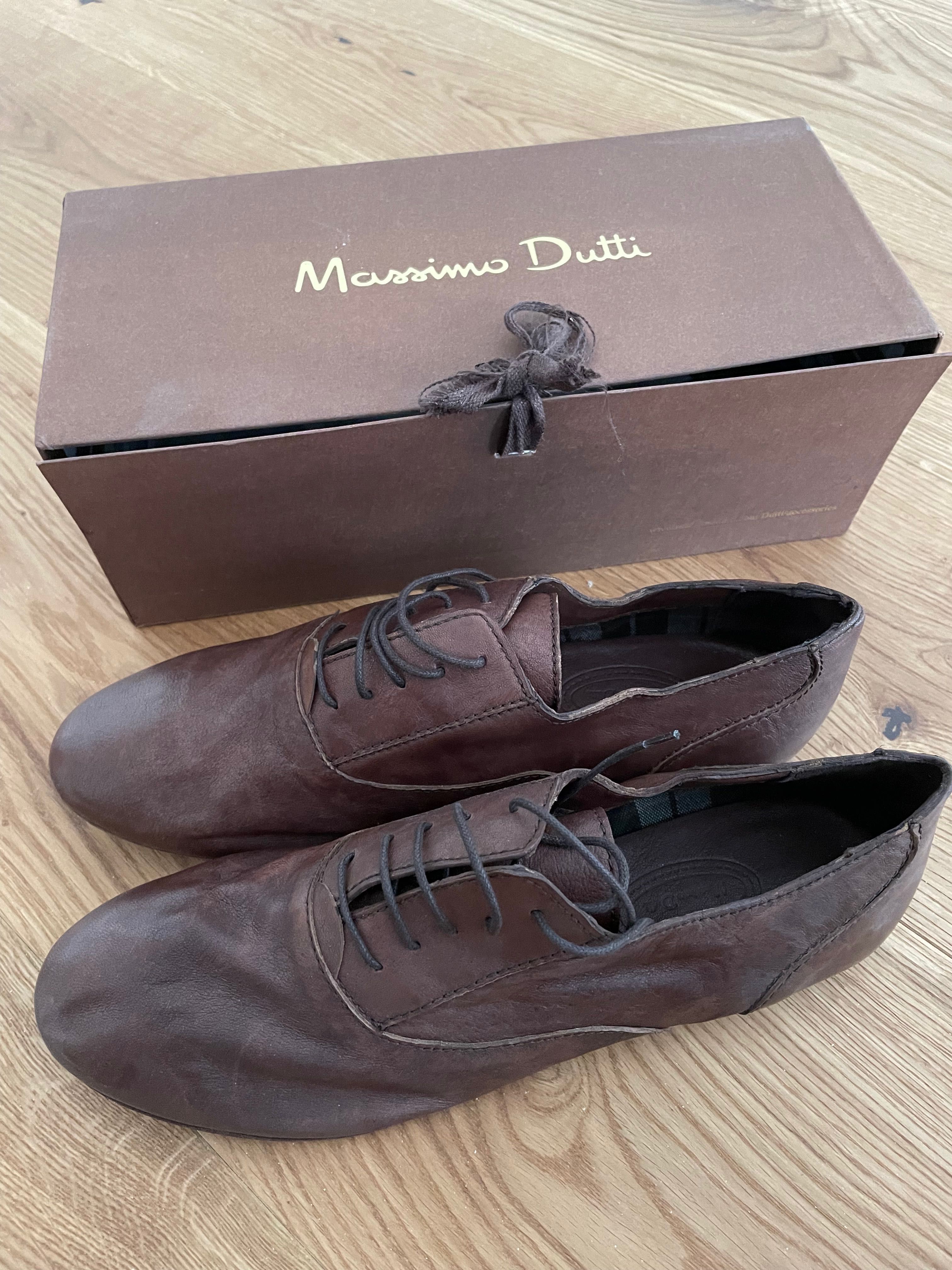 Мокасины. Натуральная кожа, Massimo Dutti. Испания. 40 р. Новые