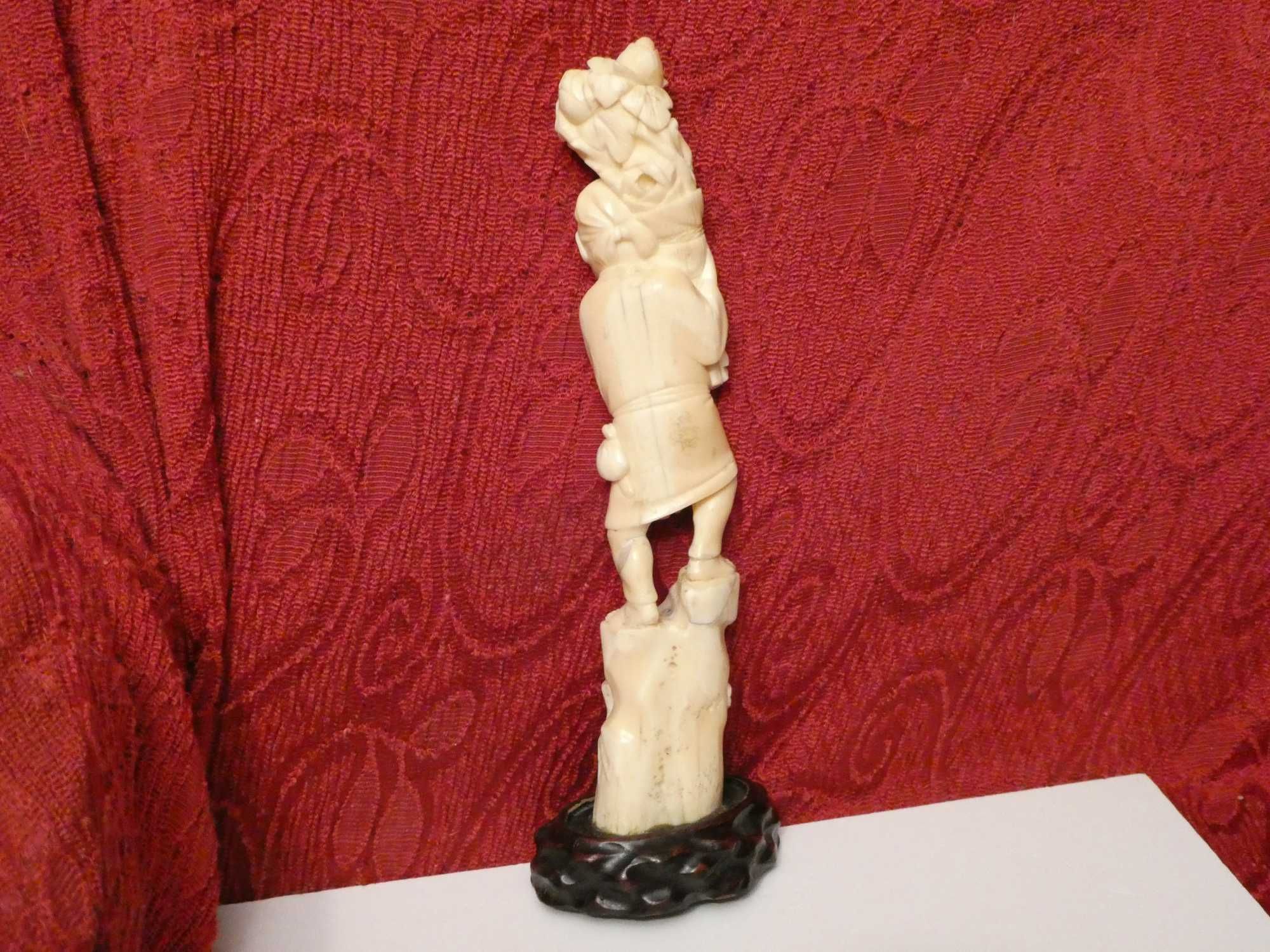 STATUETA - OKIMONO - Japonia - Meiji Period - Sculptata manual - 24cm!