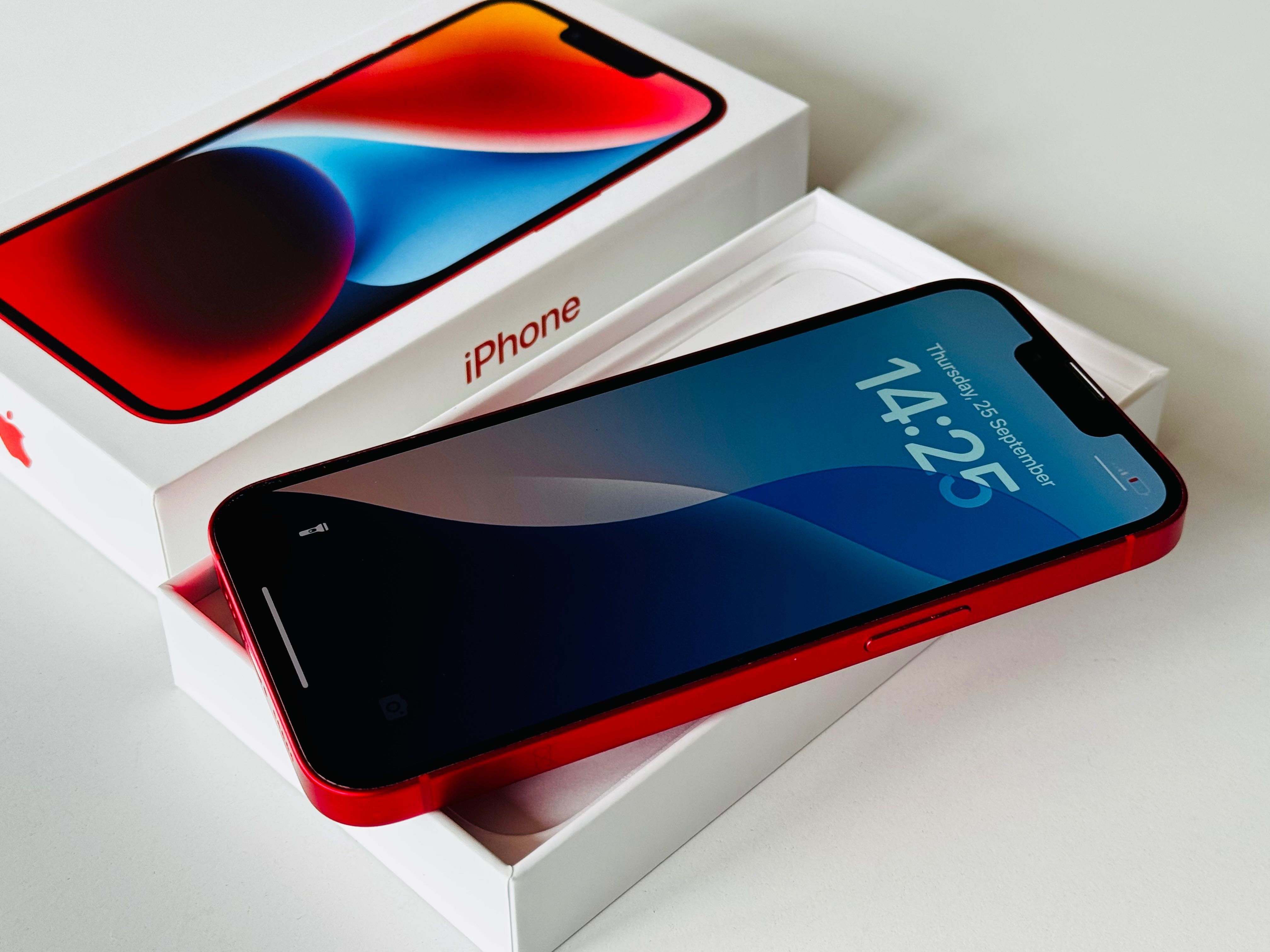 Iphone 14 128GB Red Като нов! Гаранция 6 месеца