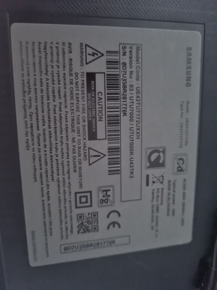 Tv Smart 4K Samsung 108 cm Ofertă!