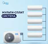 Мульти - Сплит система кондиционирования Midea / Inverter / Доставка