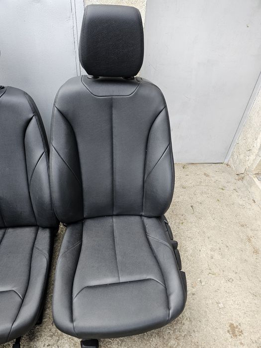 Черни кожени седалки за BMW F22 F21 F30 като нови салон комплект