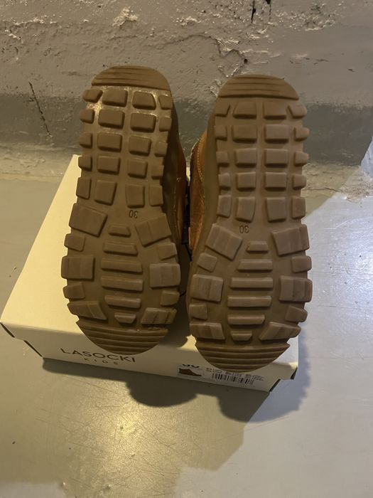 Детски зимни ботуши /естествена кожа/ с топла вълнена подплата