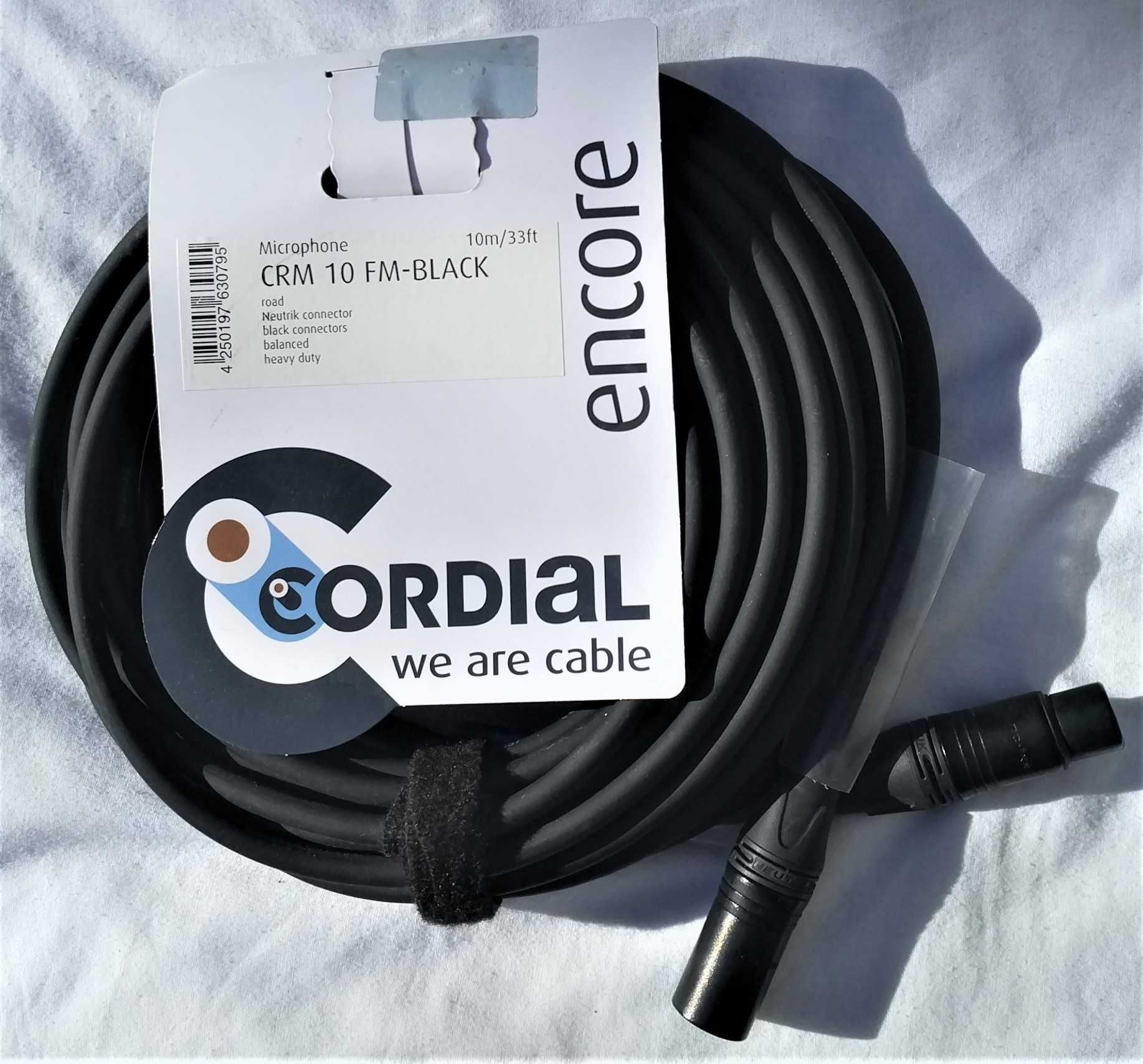Cablu audio XLR microfon/boxe/monitoare, Cordial CRM 5 FM, NOU