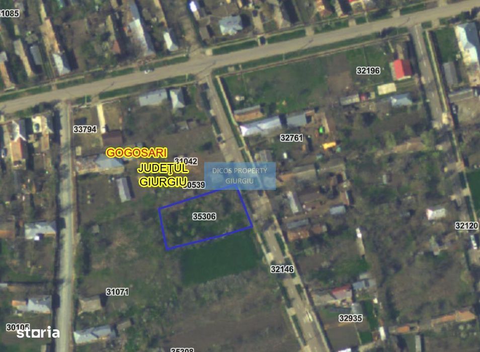 Teren intravilan 1.200 mp – Gogoșari, Giurgiu