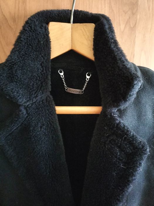 Пальто зимнее дублёнка с мехом 170-180см