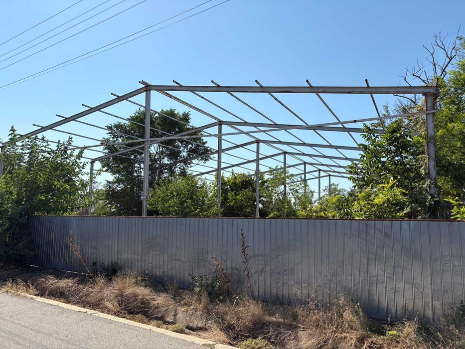 Hală metalică – DOAR STRUCTURA, 25×15 m (375 m²), 2 ape