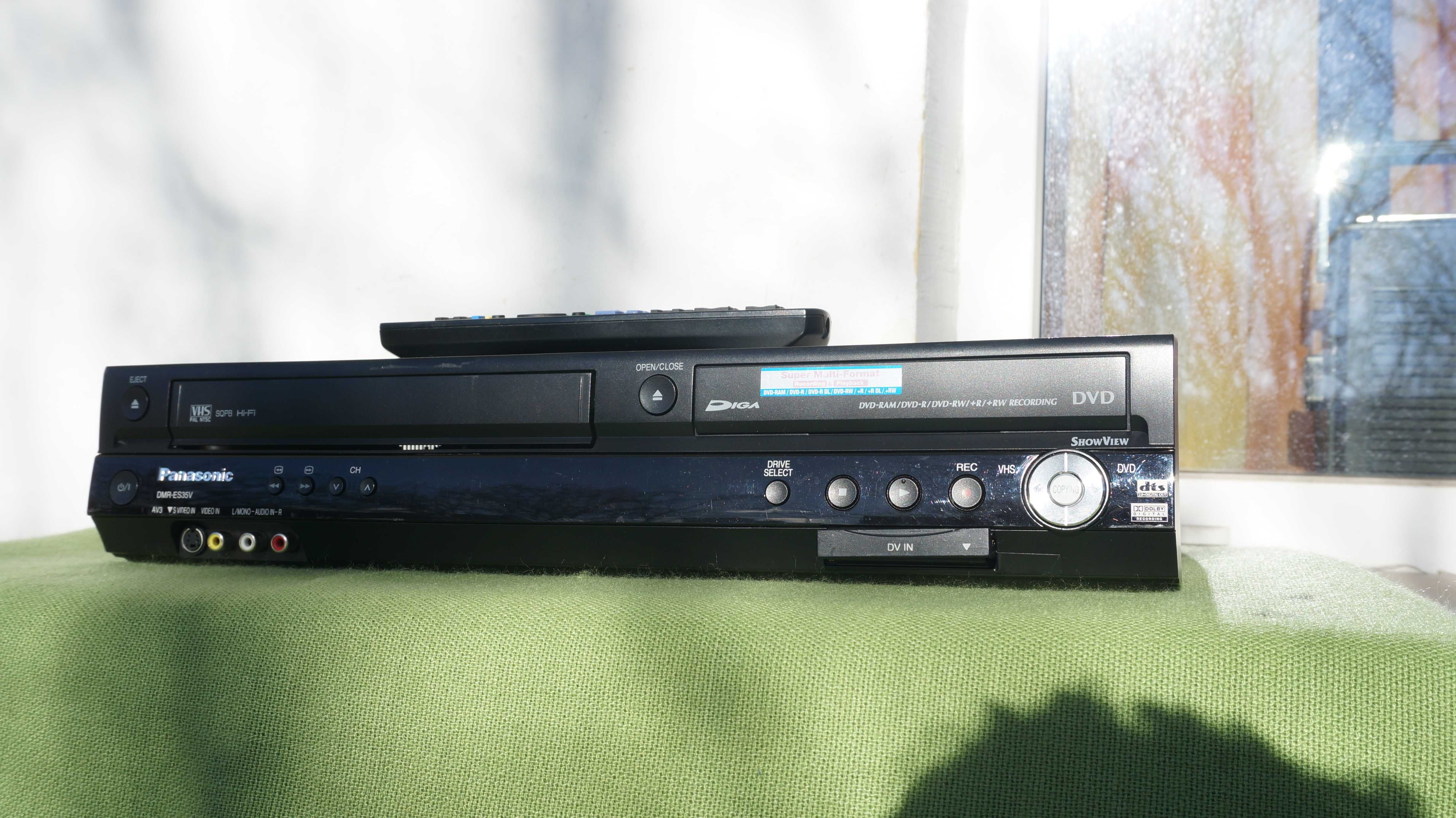 DVD recorder combo VHS Panasonic DMR-ES35 stereo Hi-Fi