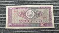 (Rezervata) Bancnota romaneasca 10 lei 1966