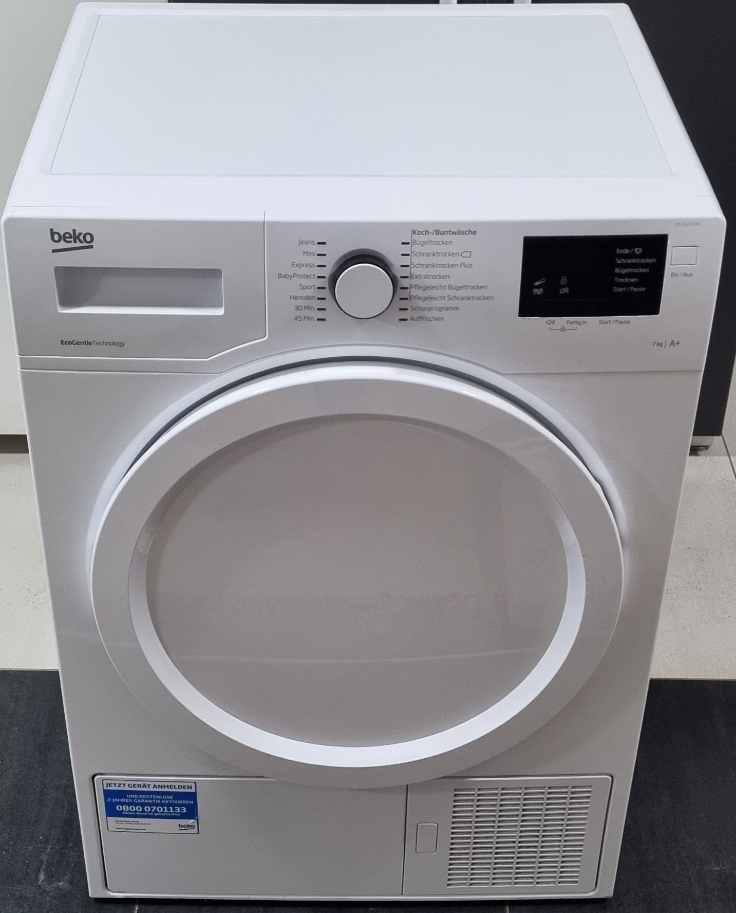 Uscator de rufe Beko 7kg A+