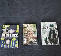 Vand manga Tokyo Ghould vol 1 , Blue Lock vol 1 si dr stone vol 1