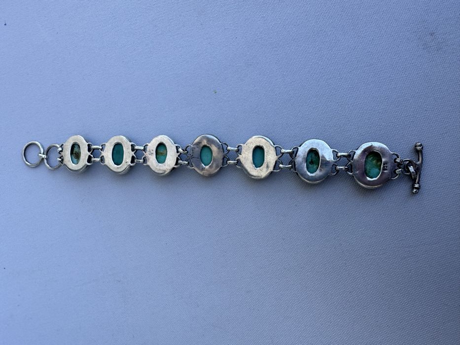 Bratara din argint si turcoaz tibetan