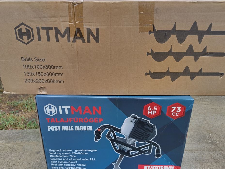 Oferta motoburghiu Hitman (3 burghie 10, 15, 20 cm x 80 cm ) NOU.