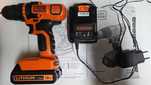 BLACK DECKER EGBL 18 H1 18V șurubelniță 2 baterii si geanta NOUA