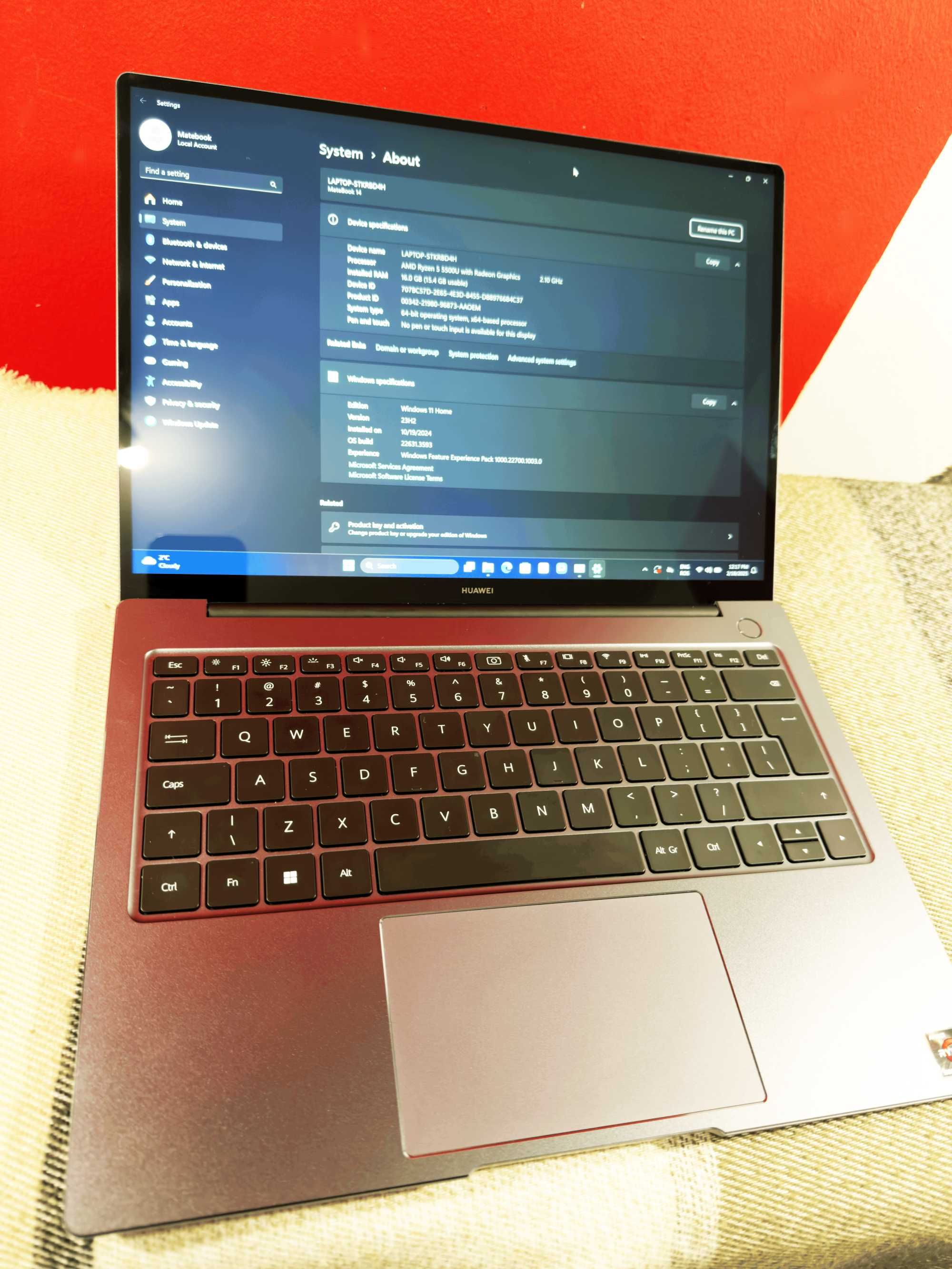 1️⃣ Laptop Huawei MateBook 14 Unibody 2K 16GB ca macbook pro surface